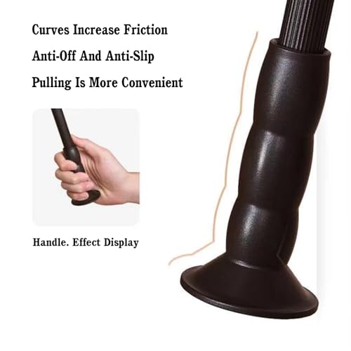 Barre de penderie extensible marron en aluminium robuste pour votre dressing de 31 à 121 cm