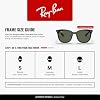 Lentes de sol Ray-Ban RB4165F Justin cuadrados clásicos para hombre 8