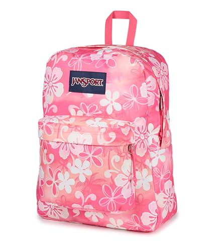 Image of JanSport SuperBreak One Backpack - Durable, Lightweight Bag with 1 Main Compartment, Front Utility Pocket with Built-in Organizer, Premium Backpack, Hiblisscus