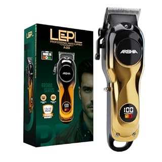 LEPL A-203 Professional Hair Clipper for Men, Cordless Hair Trimmer, Stainless Steel Blades, 2000mAh Battery
