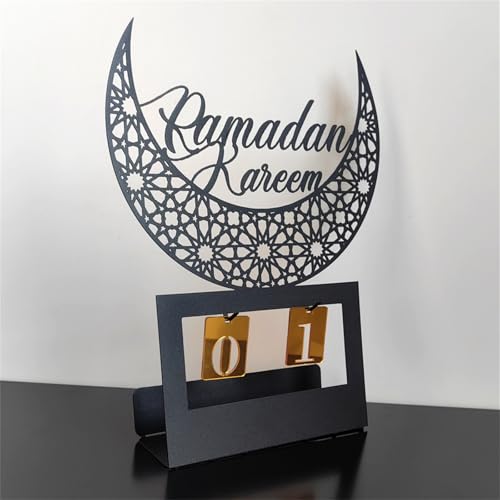 Calendrier de vacances en acrylique pour bureau - Décoration de compte à rebours moderne