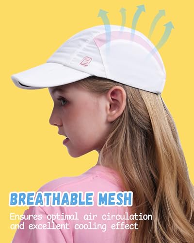 GADIEMKENSD Kids Hat, Foldable Toddler Baseball Cap, UPF50+ Sun Protection, Lightweight Breathable Hats for Boys Girls 2-9Y4