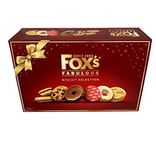 Foxs Fabulously Biscuit Selection Assortment Luxury Box |9 Variety|Milk/Dark Chunkie Cookies |Orange Sundae |Round di cioccolato al latte |dita viennesi |creme marmellata |dorato/burro creme e