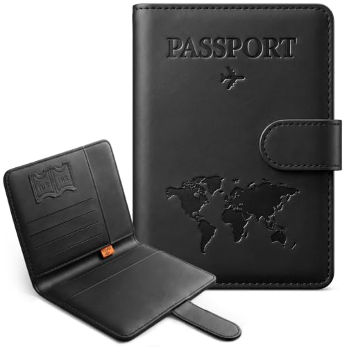 RFID Passport Holder with Pen Loop