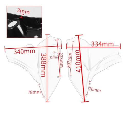 Support de carénage latéral MT07 FZ07 accessoires moto 2021-2024 - 4