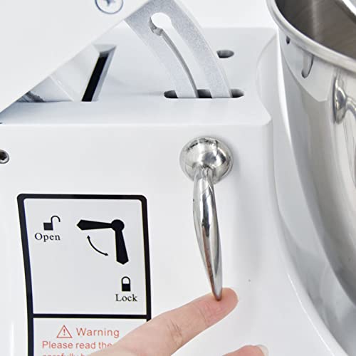 MOOTACO Küchenmaschine 7L Knetmaschine Teigknetmaschine Teigmaschine Rührmaschine mit 3 Rührwerkzeuge – Bild 8