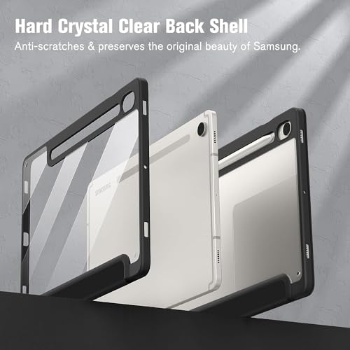 Image of ProElite Cover for Samsung Galaxy Tab S10 Lite 10.9 inch / Tab S9 FE 10.9 inch /Tab S10 FE /Tab S9 11 inch Cover Case, Smart Flip Case Cover with S Pen Holder, Haze Blue [Transparent Back]