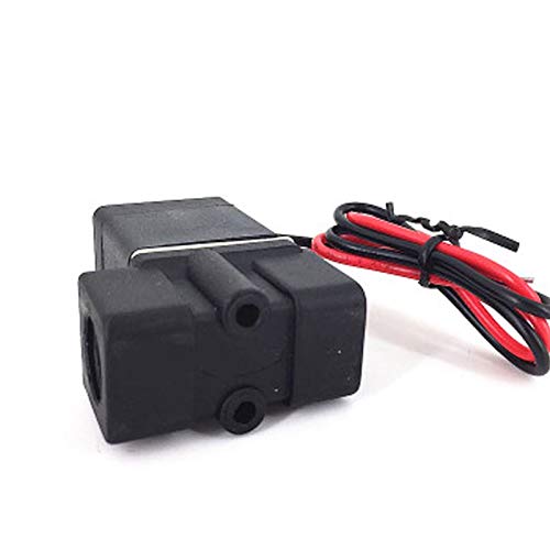 Válvula neumática de agua aire aceite 12V DN6 con rosca plástica G NPT 6