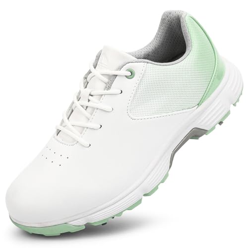 Zapatillas de golf para mujer con tacos cómodas e impermeables 3