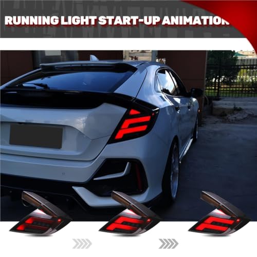 Feu arrière pour Civic Hatchback 2016-2020 LED séquentiel - 3