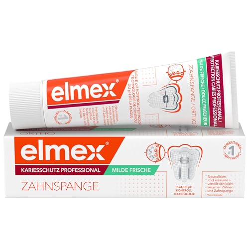 Elmex Kariesschutz Professional Zahnspangen Zahnpasta 8-18 Jahre, 75 ml Zahncreme