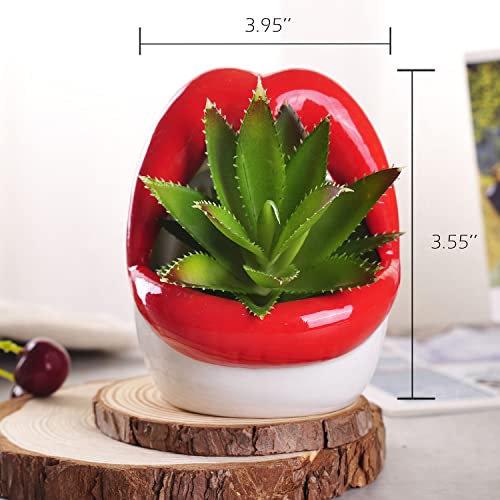 Pot de fleurs sexy céramique rouge WHJY idée cadeau originale - 3