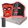 Infrared Red Light Therapy Mask High Energy Skincare Device for Glowing Skin Ultra-Thin 1.8mm 4.6oz, 830nm 633nm 590nm, Cordless Red Light Therapy for Face Luxury Gift - Generation II Updated