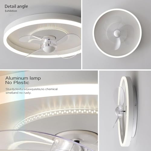 Ventilador de techo moderno LED nórdico de 32W 8