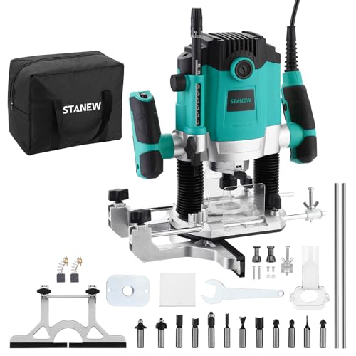 Fresatrice Verticale Legno 1800 W 10000-28000 giri/min,STANEW,Fresatrice per Legno con