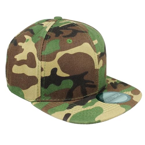 Image of Gelante Plain Blank Flat Brim Adjustable Snapback Baseball Caps LOT 6 Pack