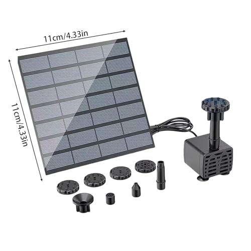 Fontaine solaire à eau 1,5W fontaine à énergie solaire pour cour et jardin