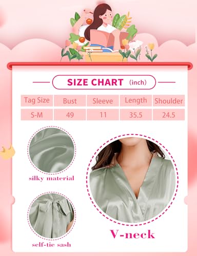 Image of EPLAZA 20 Pcs Bride Bridesmaid Robes Women Satin Robe Wedding Bridal Party