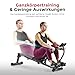 Sunny Health & Fitness Intelligentes Rudergerät, kompaktes, verstellbares Rudergerät mit 12 Widerstandsstufen für das Ganzkörpertraining - SF-RW1205SMART