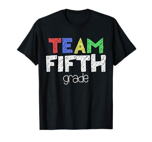 Team Fifth Grade Shirt 5th Grade Boy Girl Back To School T-Shirt