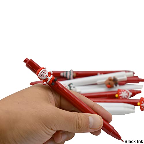 12 bolígrafos retráctiles navideños tinta negra Maydahui miniatura 5