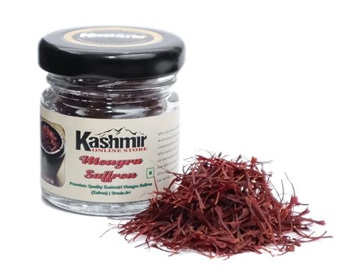 Image of Kashmir Online Store Original Saffron - Natural & Pure Finest Grade Kashmiri Kesar For Pregnant Women, Cooking, Face & Skin. (2Gm)