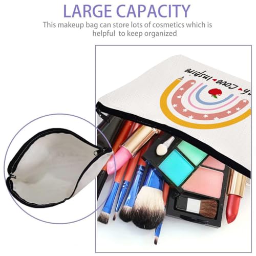 Teacher Appreciation Gifts - Teacher Makeup Bag with Zipper for Teacher Appreciation Cosmetic Bag Teacher Graduation Gifts4