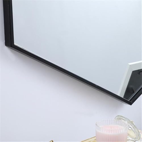 Miniatura 10 de Elegant Decor Eternity - Espejo hexagonal con marco de metal de 32 x 38 pulgadas, color negro