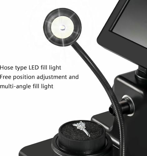 Microscopio digital de 1500 aumentos con pantalla LCD de 4.3 pulgadas y luz LED 8