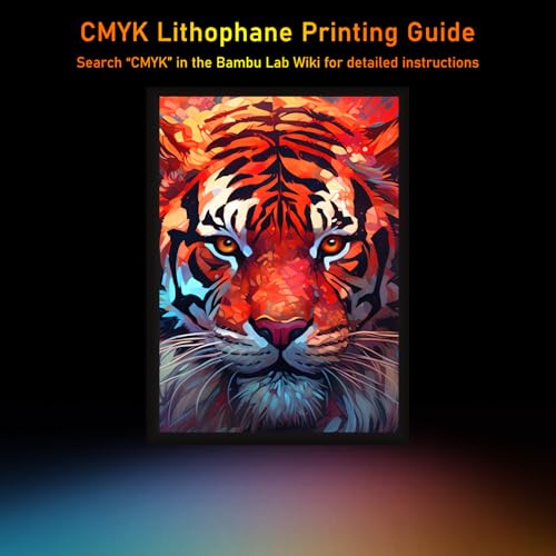 5PCS CMYK Lithophane LED Backlight Board Kit für BambuLab A1/A1 mini/P1P/P1S/X1C/X1E, 3D Druck Foto Light Panel, USB, Heim & Büro Dekoration