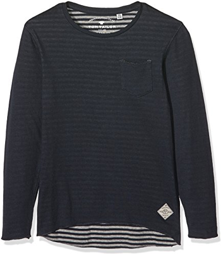TOM TAILOR Bonded Longsleeve with Stripe Maglia a