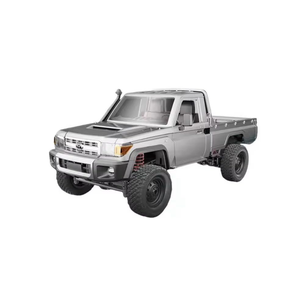 RMT MODELS Toyota Land Cruiser Coche teledirigido 1:12, pick-up 4WD, control 2,4 GHz 100 m, luz LED, Li-Ion 7,4 V 500 mAh 30 min, kit RTR completo, batería de repuesto (beige RMT MODELS Toyota Land Cruiser Coche teledirigido 1:12, pick-up 4WD, control 2,4 GHz 100 m, luz LED, Li-Ion 7,4 V 500 mAh 30 min, kit RTR completo, batería de repuesto (beige