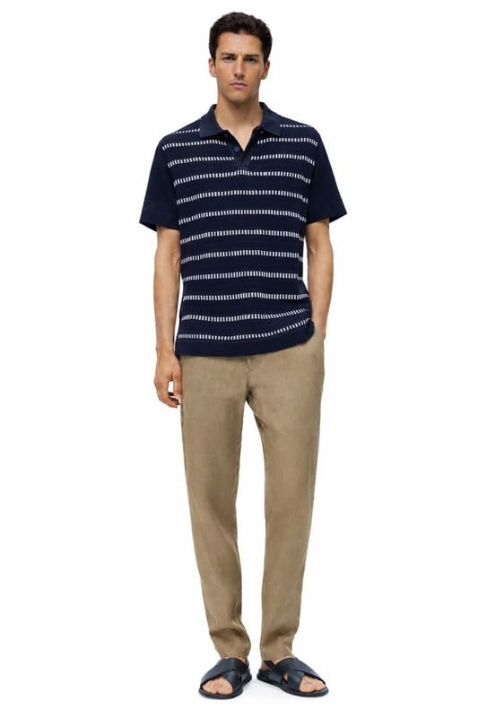 Image of Armisto Men's 100% Cotton Fancy Party Polo T-Shirt /Neutral Colour