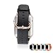 Apple Watch Band,iSank Premium Leather Replacement Strap Wrist Band [Come with Rose Gold Modern Buckle and Metal Clasp] for Apple Watch & Sport & Edition 38mm-Black