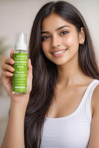 Image of Woke Face Mist & Toner | For Clear, Korean Glass, Glowing & Hydrated Skin | Alcohol-Free | Balances pH, Minimizes Pores, Preps Skin for Glow | Women & Men | 100 ml