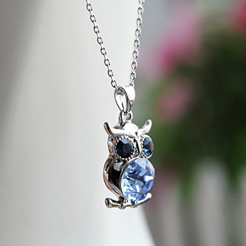 NEOGLORY Platinum Plated Hot Selling Charm Owl Pendant Necklace with Jewelry For Women Girl Mother's Gift 2018 New Box - Image 6