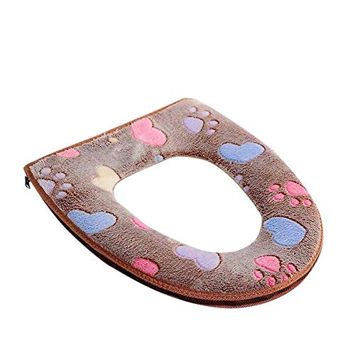 Bathroom Warmer Toilet Seat Cloth Soft Closestool Washable Lid Top mat