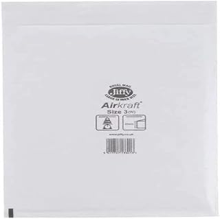 Jiffy Airkraft - Sobre ligero (tamaño 3, 50 unidades, 220 x 320 mm), color blanco