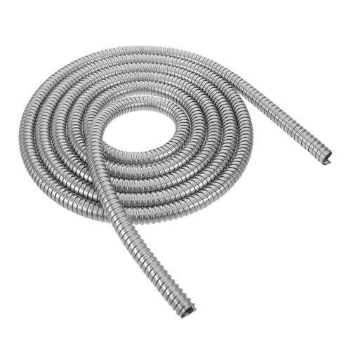 DOITOOL Tubo Flexible de Acero Inoxidable para Cables Canaleta Decorativa Resistente la Intemperie Cubre Cables para Oficina y Hogar Adaptable y Duradero de Metros