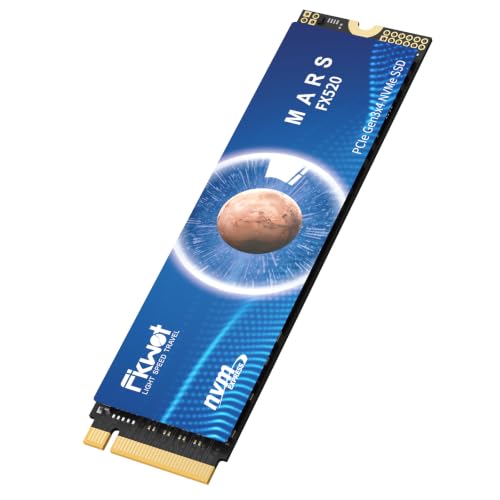 Fikwot FX520 SSD NVMe da 128GB M.2 2280 PCIe Gen3 x4, fino a 1100 MB/s, unità a stato solido interna per laptop e PC desktop.