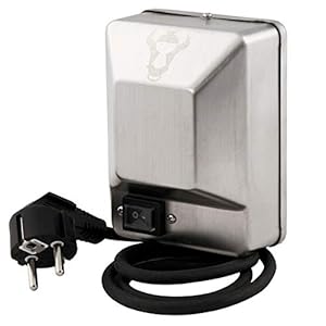 BBQ-Toro Roestvrij stalen grillmotor voor grillspies, 220-240 V, belastbaar tot 10 kg, draaimotor voor rotisserie, spiesbraden, sjasliek, spanvarken, grillspiesmotor, grillmotor