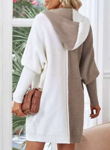 Image of Astylish Women 2026 Fall Clothes Outfits Hooded Knit Cardigan Sweaters