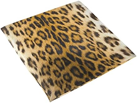ALAZA Leopard Cheetah Print Chair Pad Seat Cushion for Office Car Outdoor Indoor Kitchen, Soft Memory Foam, Back Pain, Coccyx & Sciatica Relief, 15.7x15.7 in
