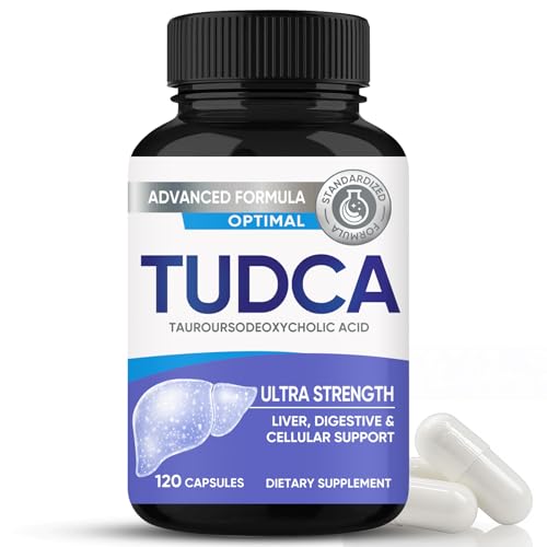 TUDCA Kapseln 120 Stück Ultra Strength TUDCA Supplement 2000mg Leber Verdauung Zelluläre Unterstützung