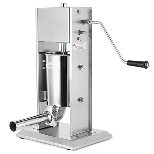 Happybuy Sausage Filler 3L Vertical Stainless Steel Two Speed Commercial Grade Restaurant Meat