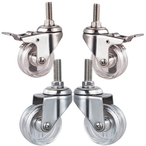 Aenmezen 1.5C` ~j XCx LX^[ u[Lt M10*25mm lWt Xe LX^[ ω׏d 200|h ؍ނ^CȂǏɓKp Ȃ(2swivel+2with brake,50mm)