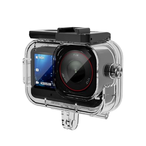 Image of Yantralay Waterproof Housing for D JI Os mo Action 6 | Protective Case with Dual Cold Shoe Mount | PC Shell for Diving Snorkeling Surfing | Action Camera Accessories