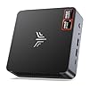 NiPoGi AM21 Mini PC АMD Ryzen 7 8745HS(8C/16T, jusqu'à 4,9 GHz), 16 Go DDR5 5600 MHz 512 Go M.2 NVME SSD Mini Ordinateur de Bureau 𝖶-11 Pro, АMD Radeon 780M, écran Quadruple 4K, 2X HDMI, DP, WiFi 6.
