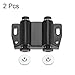 uxcell Double Magnetic Touch Catch Latch Plastic PE Black for Cabinet Door Shutter 2Pcs