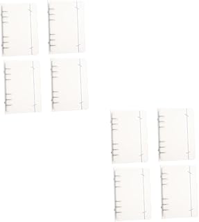 Tofficu 8 Peças Capa Protetora A6 Protetores De Bloco De Notas Pessoais Capa De Diário Portátil Recarregável Fichário Pasta Bloco De Notas Couro Diário Fichário De Couro Capa De Bloco De